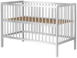 Hubners Patut copii din lemn Hubners Dominic 120x60 cm Alb (PHDOM12AL) - kidostore