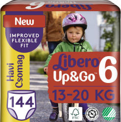 Libero Up&Go 6 Unisex XL 13-20 kg 144 db