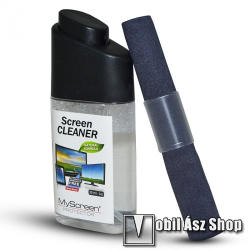 MyScreen kijelző tisztító szett mobil / tablet / LCD TV készülékekhez - folyadék, 30ml kiszerelés, antisztatikus törlőkendő 130x180mm