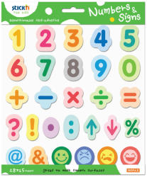  Set educativ cifre si semne STICK'N Numbers and Signs