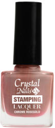 Crystalnails Stamping lacquer nyomdalakk - Chrome rosegold