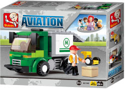 Sluban Aviation - Csomagszállító teherautó építőjáték készlet (M38-B0368)