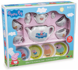 Smoby Set de ceai Peppa Pig Smoby din porţelan 12 bucăţi (SM310531)