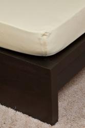 Naturtex Pamut Jersey homokbarna gumis lepedő 90-100x200 cm (72936)