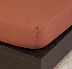 Naturtex Pamut Jersey csokoládé gumis lepedő 80-100x200 cm (72943) - otthonkomfort