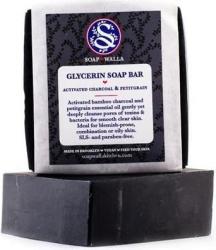 Soapwalla Activated Charcoal & Petitgrain Soap Bar - 110 g