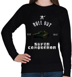 printfashion ROLLE OUT Super Conqeror - Női pulóver - Fekete (1952188)