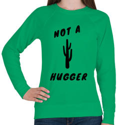 printfashion NOT A HUGGER - Női pulóver - Zöld (1952575)