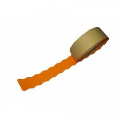 ZINTA Етикети за маркиращи клещи 26x12 mm, Printex, Klik, Blitz, заоблени, оранжеви (ET-26/12X1500-W-ORA)