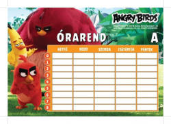 Angry Birds órarend 16x23 cm, nagy, kétoldalas, Movie (APS-500-9697) - officetrade