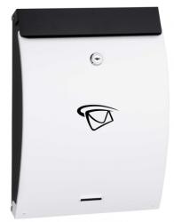 ALIGVAROM Fekete-fehér postaláda keskeny modern levélszekrény