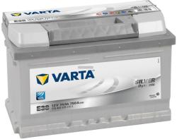 VARTA E38 Silver Dynamic 74Ah EN 750A right+ (574 402 075)