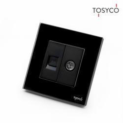 Tosyco Priză Schuko simplă cu ramă din sticlă [CLONE] - tosyco - 57,00 RON