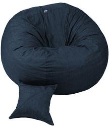 Pufrelax Комплект, Барбарон и декоративна възглавница, 450л. Matusalem - Denim, Перящ се калъф, Подходящ за деца, Пълнеж с микс от мемори пяна и дунапрен, Гама Premium
