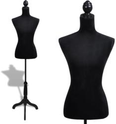 vidaXL Bust pentru dame, negru, manechin croitorie (30028)
