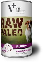 Hrana umeda pentru caini, RAW PALEO Puppy, conserva monoproteica, carne de miel 400 g