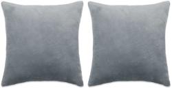 vidaXL Set perne decorative, 2 buc. , gri, 45x45 cm, textil (132936)