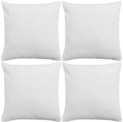 vidaXL Huse de pernă cu aspect de in 50 x 50 cm, roz, 4 buc (131562)