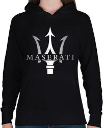 printfashion Maserati - Női kapucnis pulóver - Fekete (1992583)