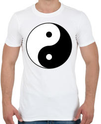 printfashion Yin-Yang - Férfi póló - Fehér (2009506)