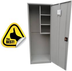 Plus Mobilier Dulap metalic Premium Asamblat curatenie AC60, 600x400x1800 mm (LxlxH), inchidere 3 puncte, PLUS gri 1 3 40 kg 600x400x1800 Dulap metalic obiecte curatenie (61003804) Dulap arhivare