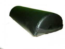  Félhengerpárna fogófüllel NAGY 12 cm x 60 cm - FEKETE