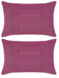 vidaXL Set perne decorative 2 buc. Velur 40 x 60 cm Roz (132910)