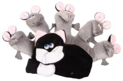 Puppet-World Kesztyűbáb gyerek kézre - egerek cicával (2496)
