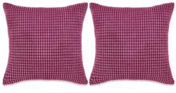 vidaXL Set perne decorative 2 buc. Velur 60 x 60 cm Roz (132911)