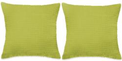 vidaXL Set perne, 2 buc. verde, 60 x 60 cm, velur (132914)
