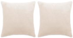 vidaXL Set perne decorative, 2 buc. , ivoar, 45x45 cm, textil (132948)