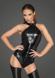 Noir Handmade F198 Women's Powerwetlook and Lacquered Eco Leather Body XXL