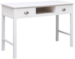 vidaXL Birou de scris, alb, 110 x 45 x 76 cm, lemn (284155) - vidaxl
