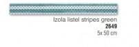  Listello, KAI Group, Izola Stripes Green 5x50 cm 2649