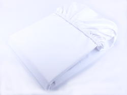 Ourbaby® Cearșaf impermeabil din bumbac - alb