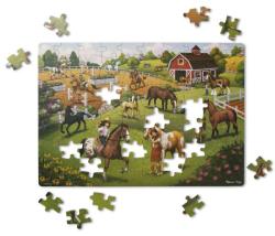 Melissa & Doug Primul meu puzzle eco din carton Calutii - Melissa & Doug (MD31386) - ookee