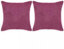 vidaXL Set perne decorative 2 buc. Velur 45 x 45 cm Roz (132909)