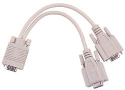 Cabletech Cablu adaptor vga 15pini tata-2x 15pini mama (KPO3869)