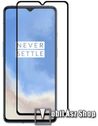 ENKAY OnePlus 7T, ENKAY üvegfólia, Full cover, Full glue, 0, 26mm, 9H, Fekete