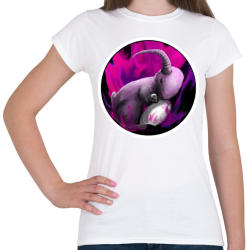 printfashion Kecskenyúl koponyával - Női póló - Fehér (2028672)