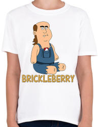 printfashion Brickleberry: Jim - Gyerek póló - Fehér (2034061)
