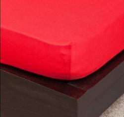 Naturtex Pamut Jersey piros gumis lepedő 80-100x200 cm (73018) - otthonkomfort