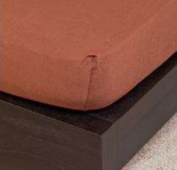 Naturtex Pamut Jersey csokoládé gumis lepedő 140-160x200 cm (73117) - otthonkomfort