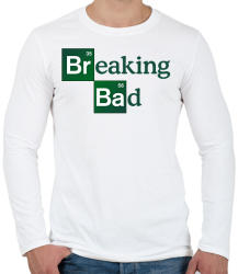 printfashion Breaking Bad Logo - Férfi hosszú ujjú póló - Fehér (2030744)