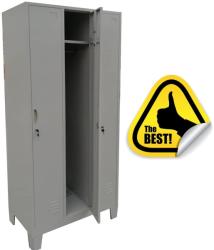 +Plus Mobilier VESTIAR METALIC ASAMBLAT CU PICIOARE SI 3 USI 900x500x1920 mm (LxlxH), PLUS gri Vestiar metalic compact 3 3 30 kg Da 900x500x1920 (61003816)