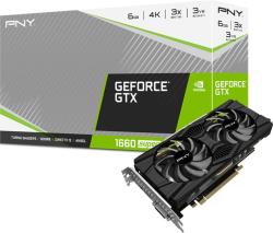 PNY GeForce GTX 1660 SUPER DUAL FAN 6GB GDDR6 192bit (VCG16606SDFPPB)