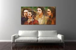 Beatles 3 részes vászonkép, többrészes falikép (100cmX55cm)