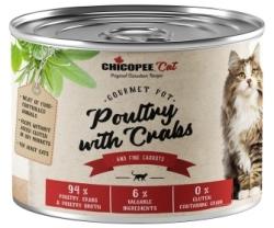 Chicopee Cat Adult Gourmet Pot Poultry & Crabs (szárnyas és rák) 195 g 0.2 kg