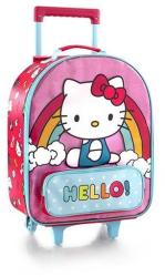 HEYS Hello Kitty - 2 kerekű vászon bőrönd zsebbel
