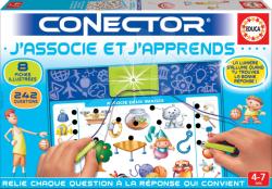 Educa Joc educativ Conector J'associe et J'apprends Educa franțuzesc 242 întrebări pentru vârsta 4-7 ani (EDU17316) Joc de societate